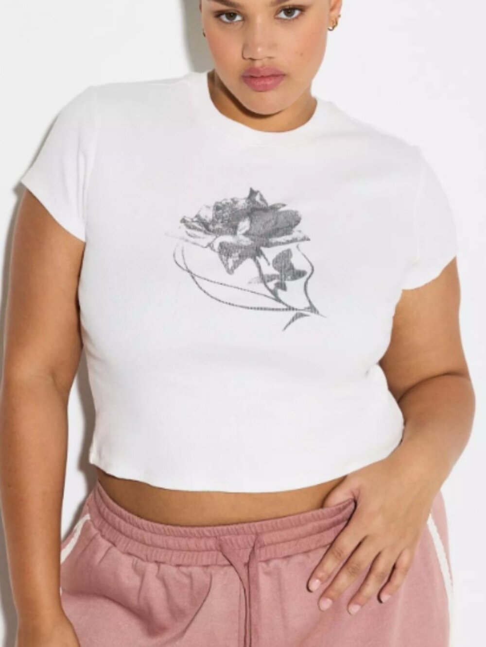 LoveSick Cropped Baby Tee Torrid Size 2